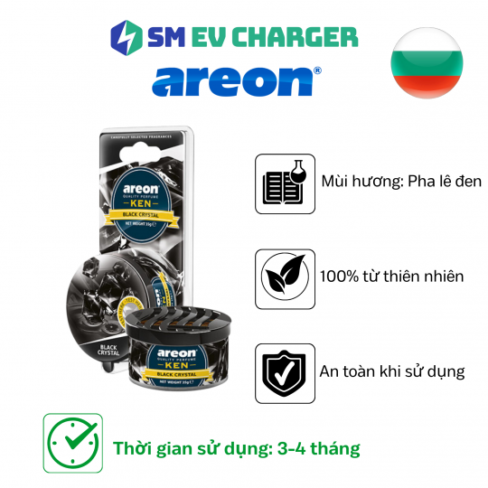 SÁP THƠM CAO CẤP - Areon Ken Pha Lê Đen