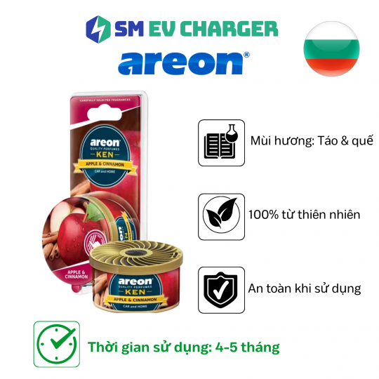 SÁP THƠM CAO CẤP - Areon Ken Táo Quế