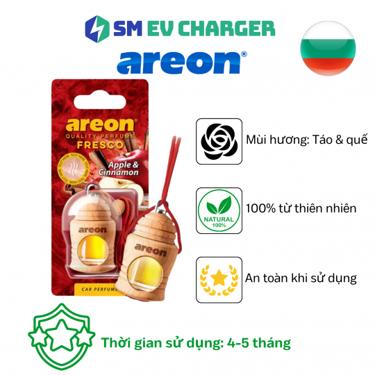 TINH DẦU TREO XE Ô TÔ - Areon Fresco Táo Quế