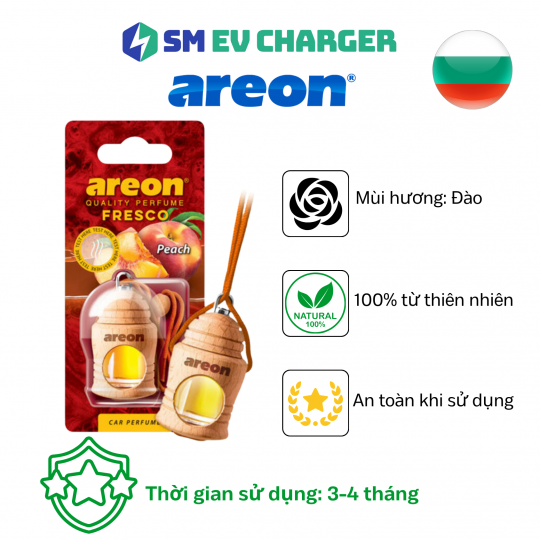 TINH DẦU TREO XE Ô TÔ - Areon Fresco Đào