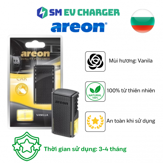 NƯỚC HOA KẸP CỬA GIÓ Ô TÔ - Areon Vanila