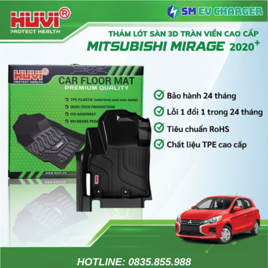 Thảm HUVI Mitsubishi  - Mirage 2020-2023 