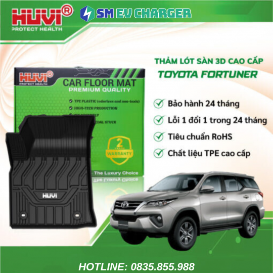 THẢM HUVI TOYOTA FORTUNER 2017-2023 