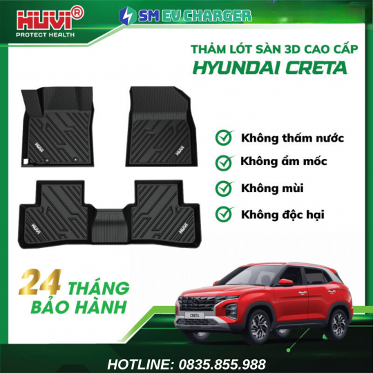 THẢM HUVI HYUNDAI CRETA 2022-2024 