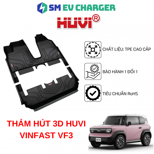  THẢM HÚT 3D HUVI - VINFAST VF3 