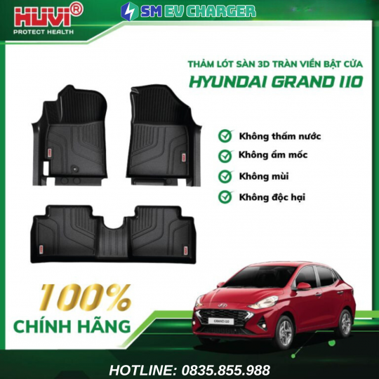 THẢM HUVI HYUNDAI GRAND I10 2022-2024 