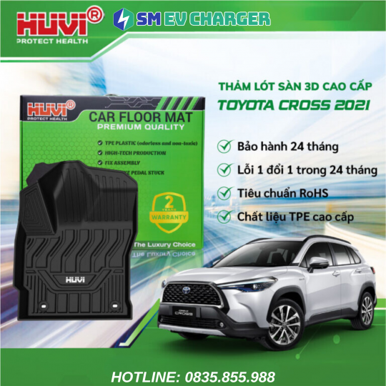 THẢM HUVI TOYOYA  COROLLA CROSS 2020-2023